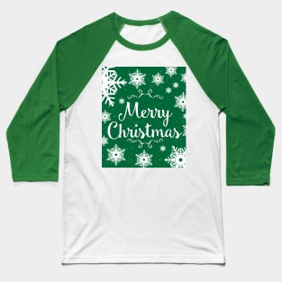 Merry Christmas v2 Green Series Baseball T-Shirt